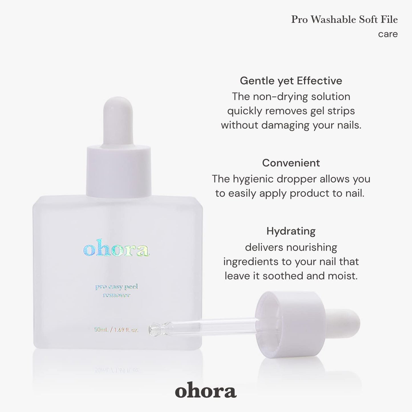 Ohora Semi Cured Gel Nail Set - Pro Easy Peel Remover & N Juliet | Salon-Quality Manicure