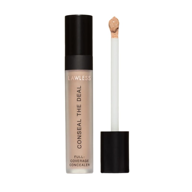 Lawless Conseal The Deal Lightweight Longwear Everyday Concealer - Shell - with Antioxidants and Caffeine to Reduce Dark Circles and Puffiness. Long-Wearing and Self-Setting, Silicone-Free - 5 ml.