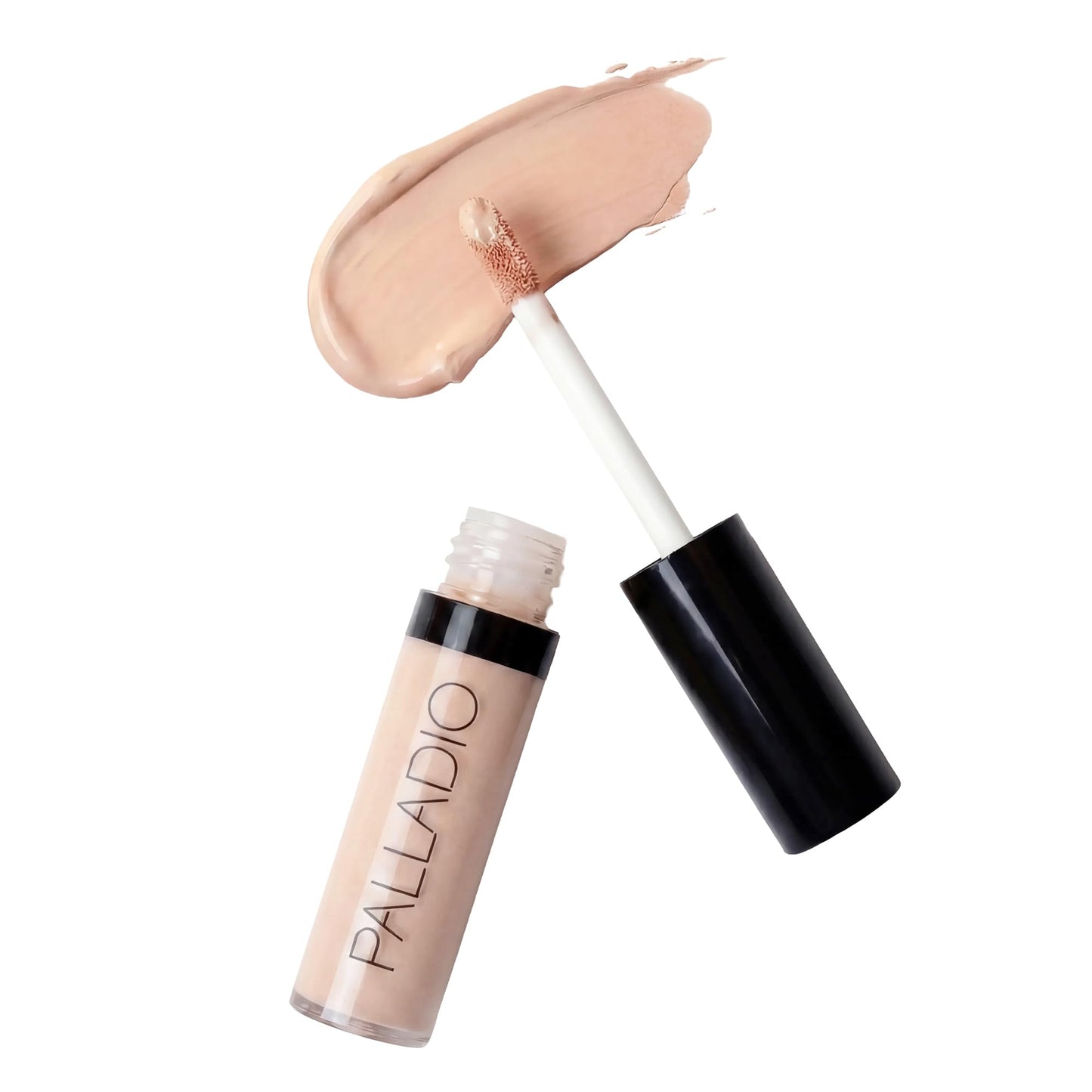 Palladio Liquid Concealer, Medium Coverage, Lightweight and Buildable Formula for Seamless Coverage, Conceals Imperfections, Brightens Skin, and Lasts All Day, Nude