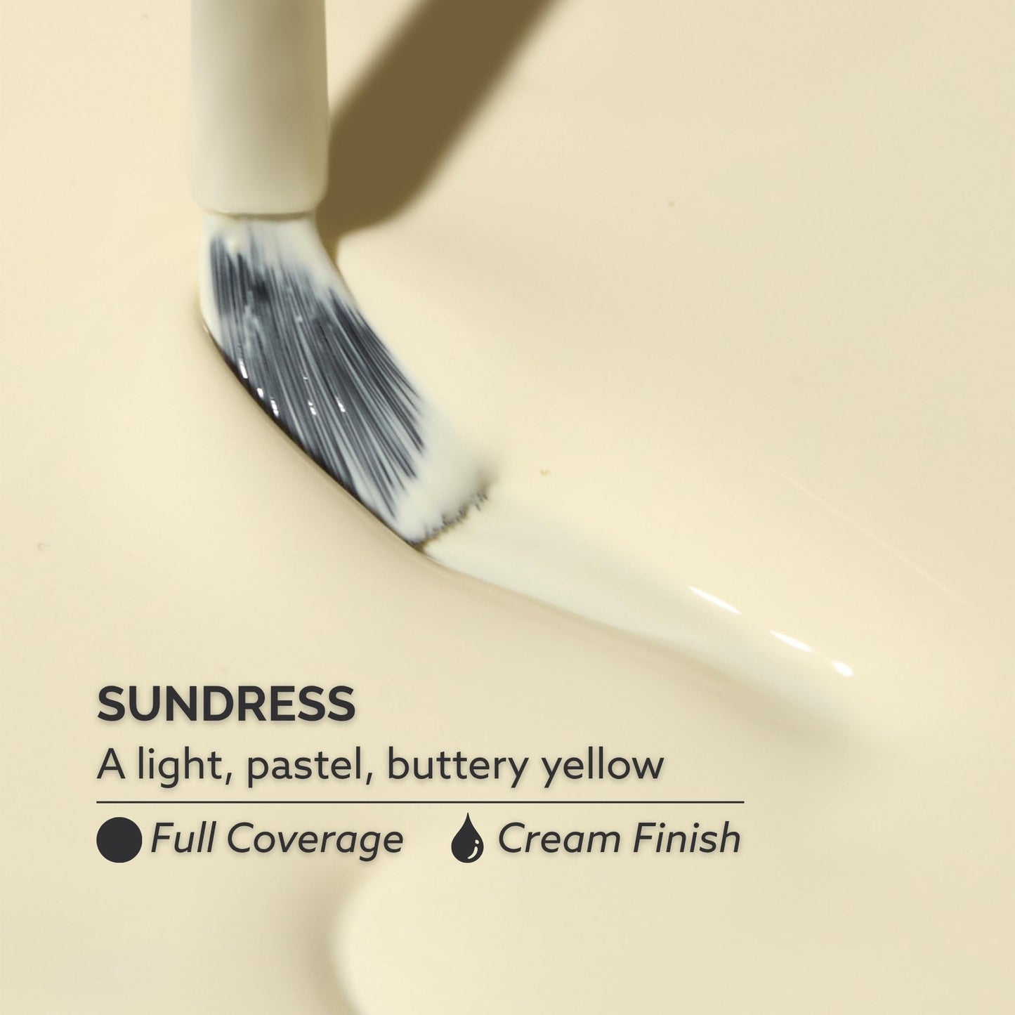 Dazzle Dry Nail Lacquer (Step 3) - Sundress - A light, pastel, buttery yellow. Full coverage cream. (0.5 fl oz)