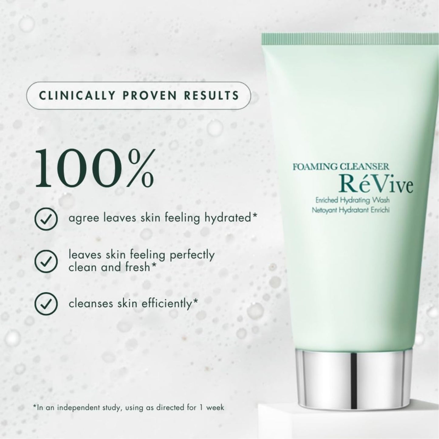 RéVive Foaming Facial Cleanser - Hydrating Face Wash Enriched with Vitamin E for Increased Skin Barrier Protection - Removes Impurities and Excess Oil to Reveal Fresh, Clean Skin (4.2 oz)