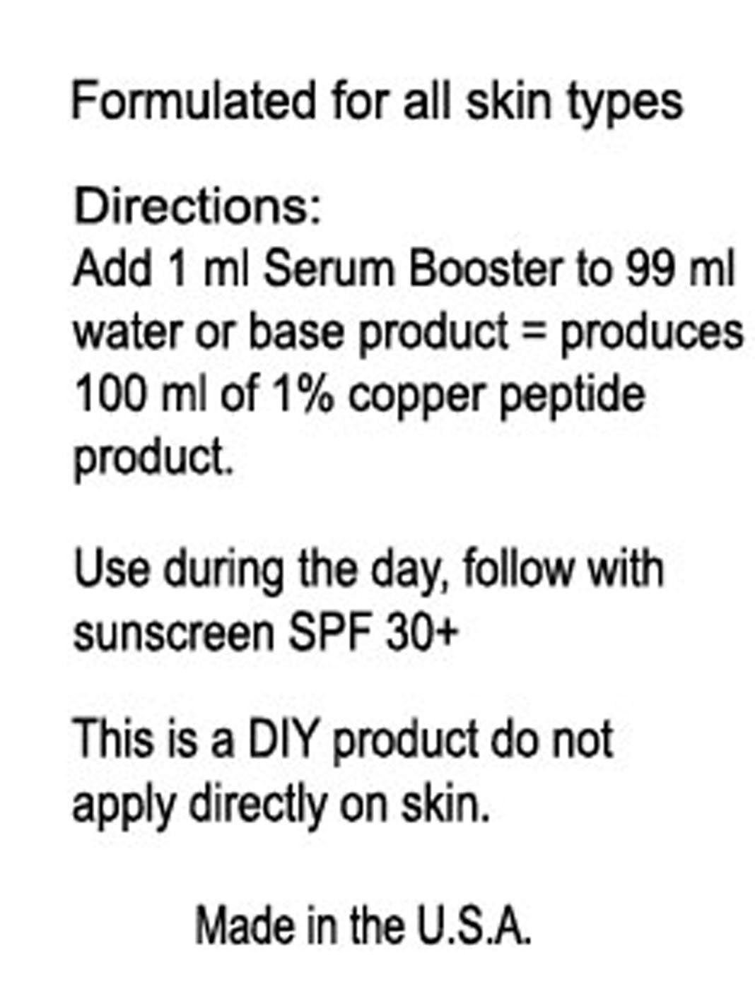 DNA Code®-No Needle Alternative-Argireline Copper Peptide Wrinkle Reduce Serum Booster w/Snap-8, Matrixyl 3000