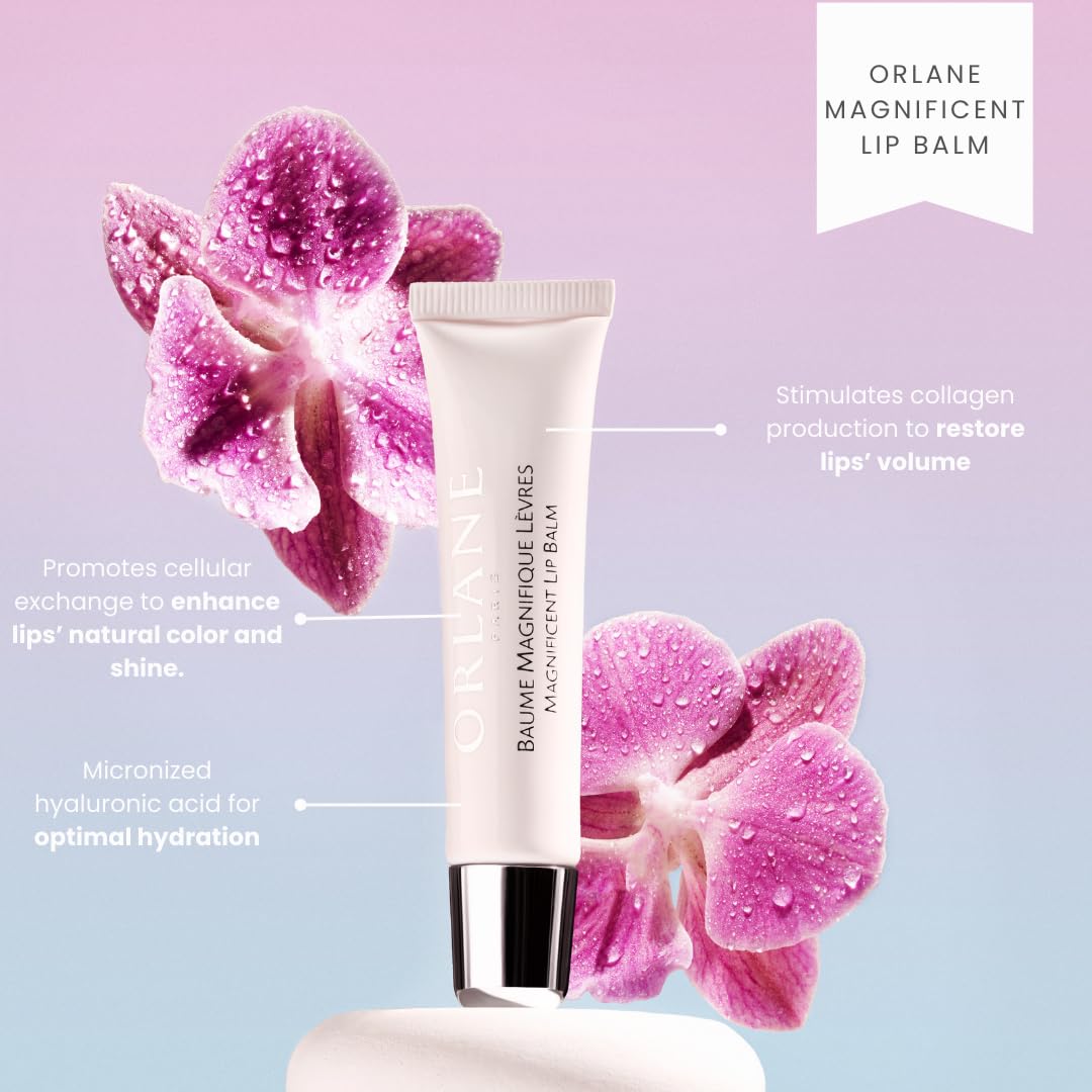 Orlane Lip Balm - Smoothing & Plumping Hydration Formula | Deep Moisture, Velvet Finish, Day & Night Use