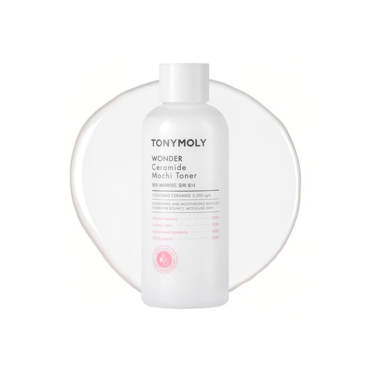 TONYMOLY Mochi Milky Toner – Hydrating Korean Milky Toner for Face, Ceramide Barrier Repair, Hyaluronic Acid & Cica – Soothing Toner for Dry & Sensitive Skin, Glass Skin – 300ml