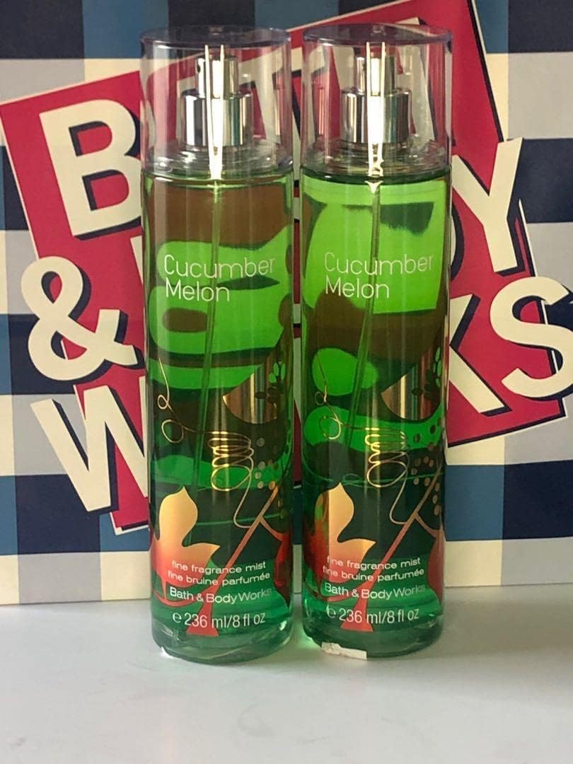 Cucumber Melon Fine Fragrance Mist - Refreshing Scent | Pack of 2, 8 oz Bottles