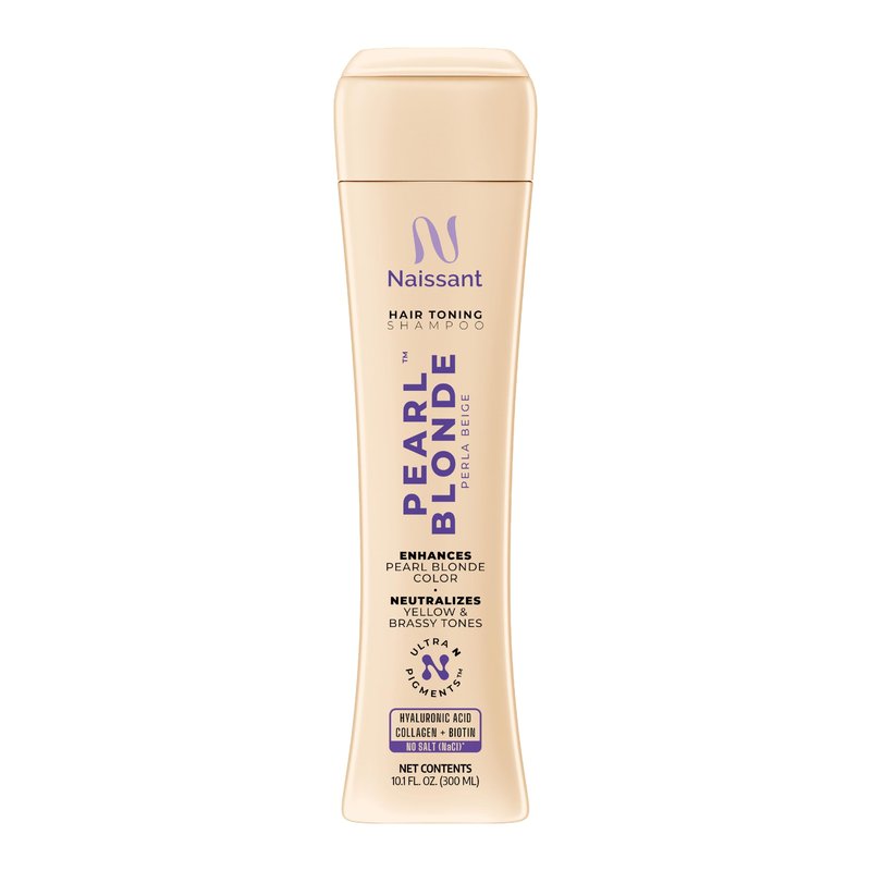 naissant Pearl Blonde Hair Purple Shampoo | Ultra High-Purity Pigments | Neutralizes Yellow & Brassy Tones | Hyaluronic Acid, Collagen & Biotin | Paraben, Ammonia & Sulfate Free | 10.1 Fl. Oz