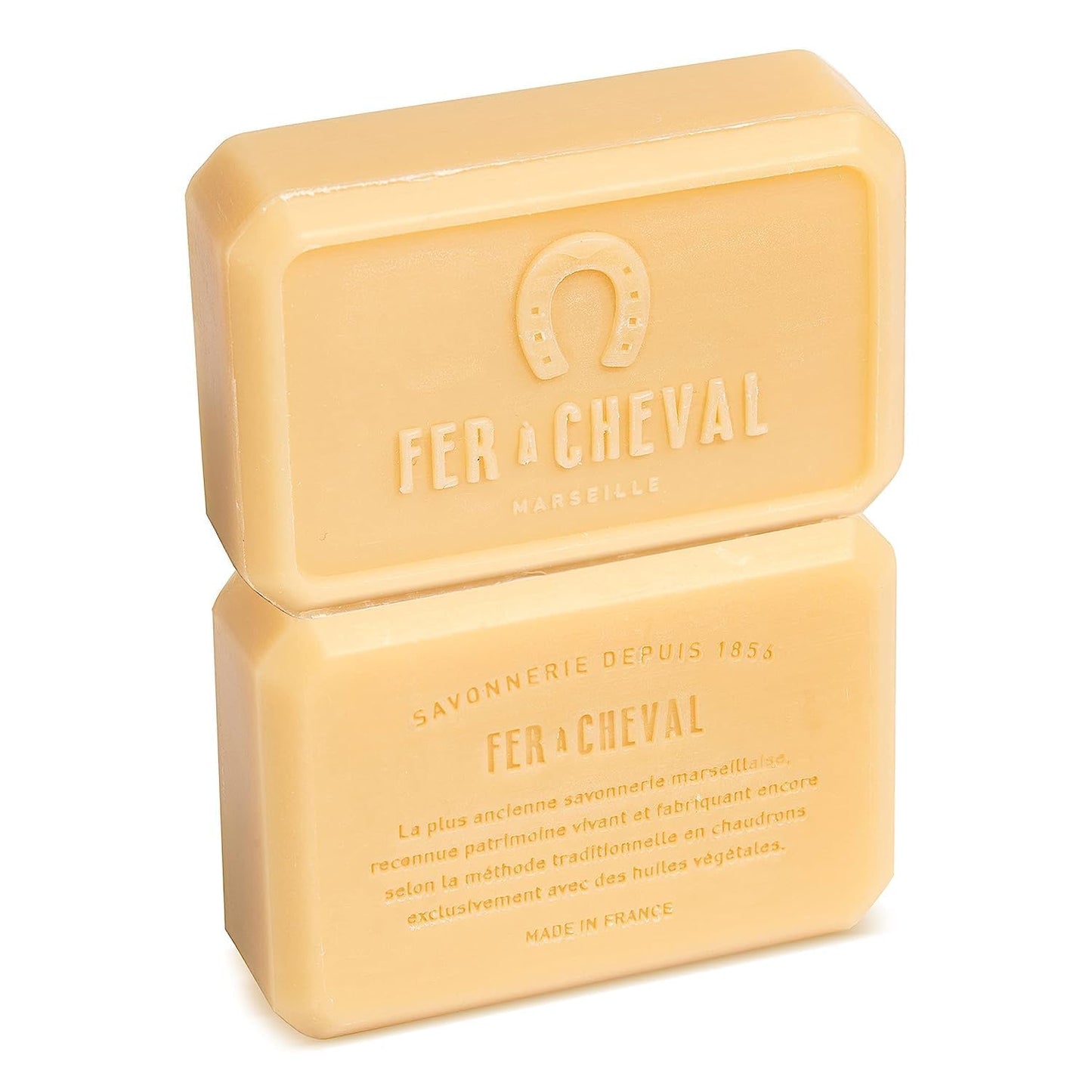 Fer à Cheval Gentle Perfumed Soap Bars, Organic Body Bath Soap, Moisturizing Natural Bar Soap for Men and Women, 125 g/4.41 oz, Pack of 2 - Rose Petal
