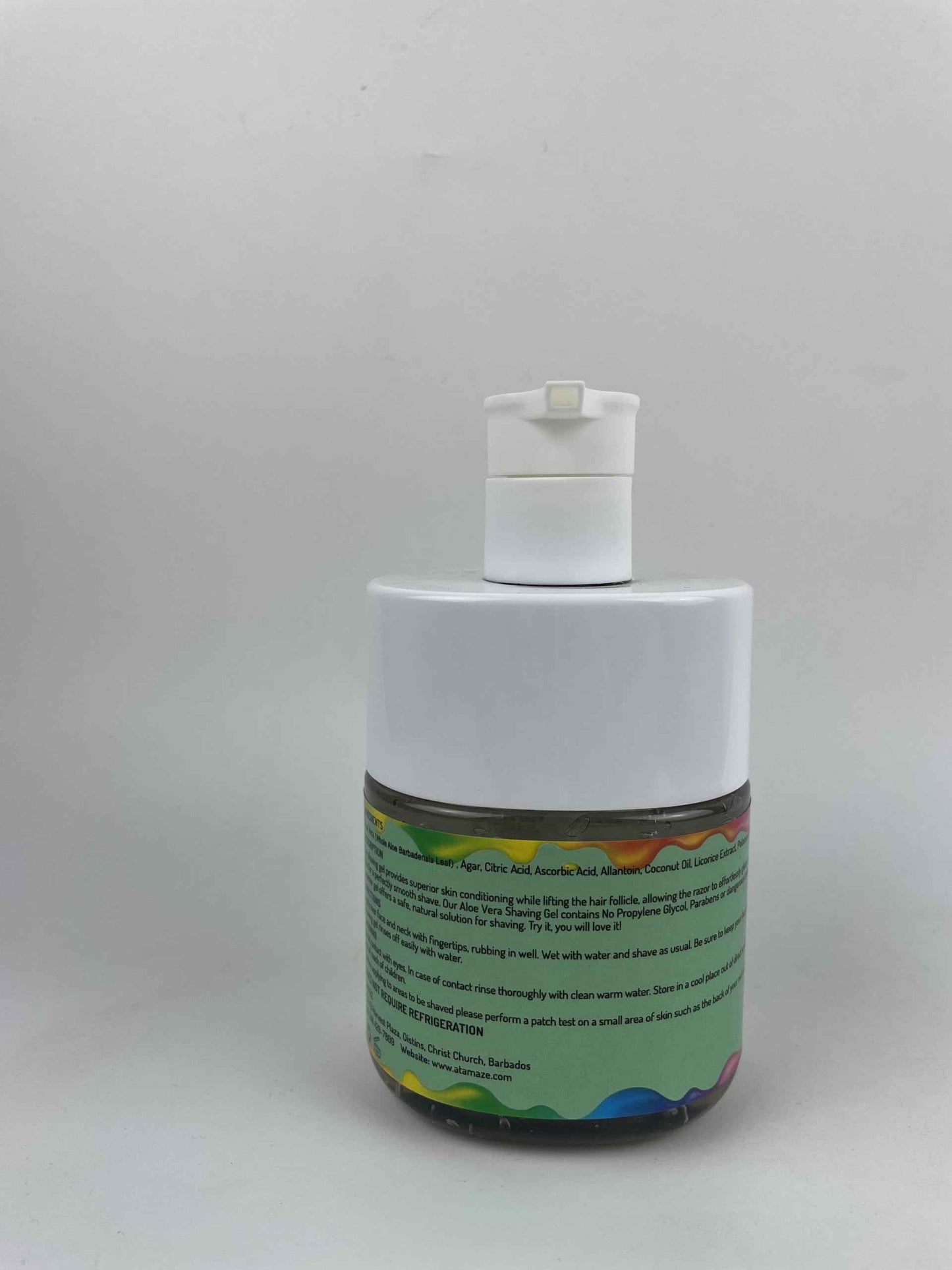 ATAMAZE Aloe Vera Shaving Gel, Natural, Moisturizing, Cool, Soothing Transparent Aloe Vera Gel, Gentle Lubricated Shaving, Helps Prevent shaving irritation, Reduces Shaving Time, Pleasant Mild Scent.