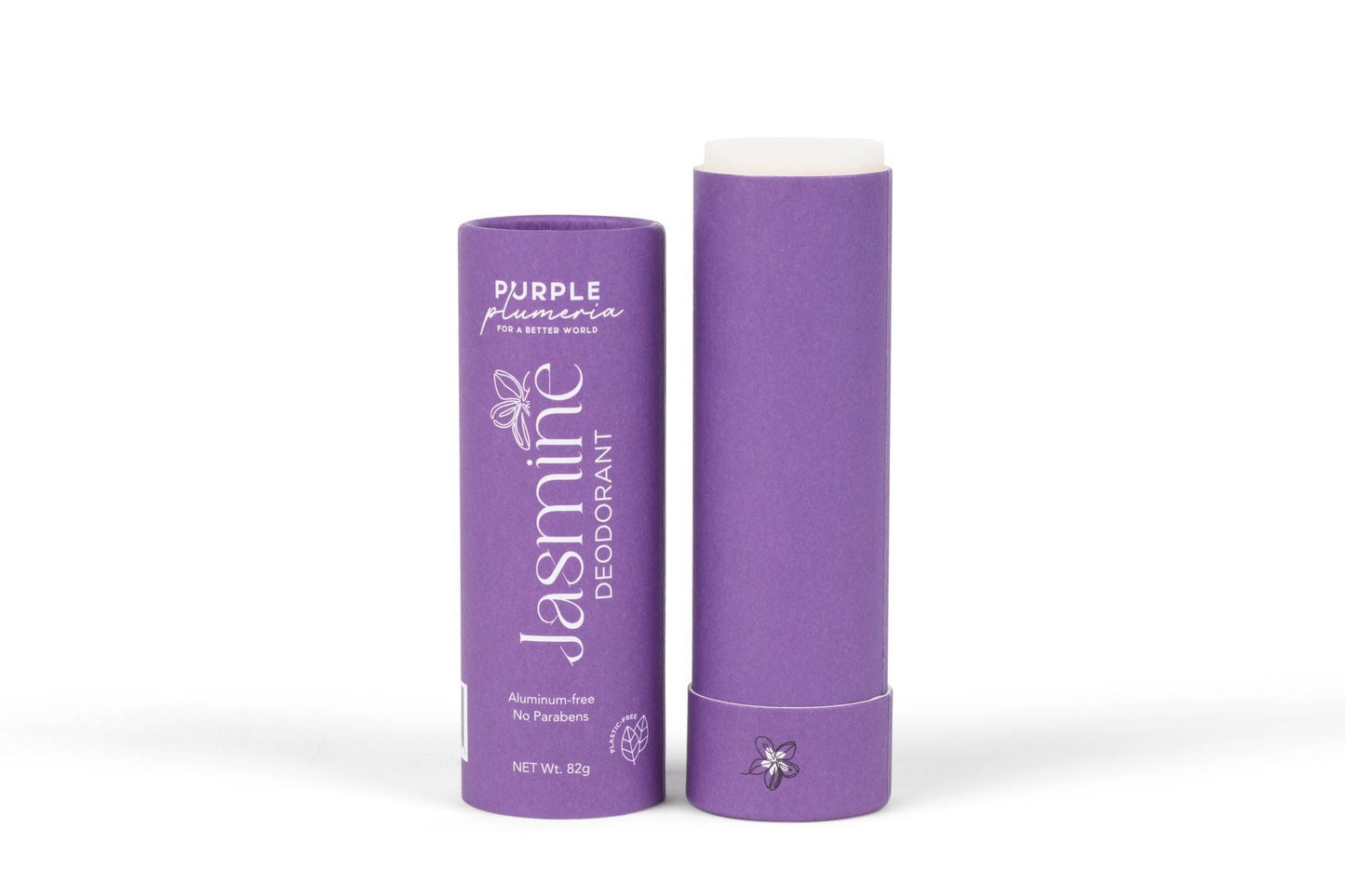 100% Certified Plastic-Free Deodorant, Aluminum-Free & Paraben-Free Formula for All-Day Freshness with Natural Ingredients (Jasmine, Peach-Berry, Citrus) ((Jasmine, Peach-Berry, Citrus))