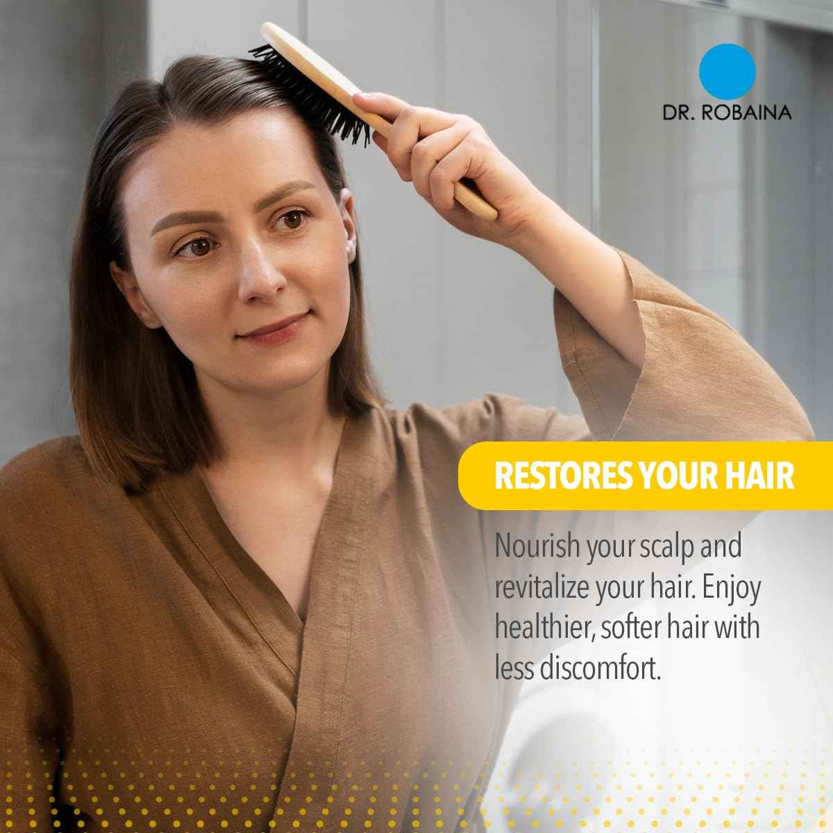 Dr. Robaina Sulfur Shampoo & Body Wash – Helps Soothe Dandruff, Seborrheic Dermatitis, Folliculitis & Itchy Scalp – Color-Safe, SLS-Free, Citrus-Mint Scent, 8 fl oz - Made in the USA