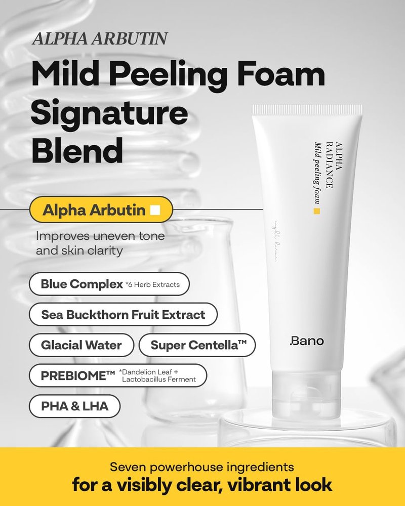Alpha Arbutin Exfoliating Cleanser - PHA & Salicylic Acid | Glow & Even Tone | Fragrance-Free | 4.05 fl oz