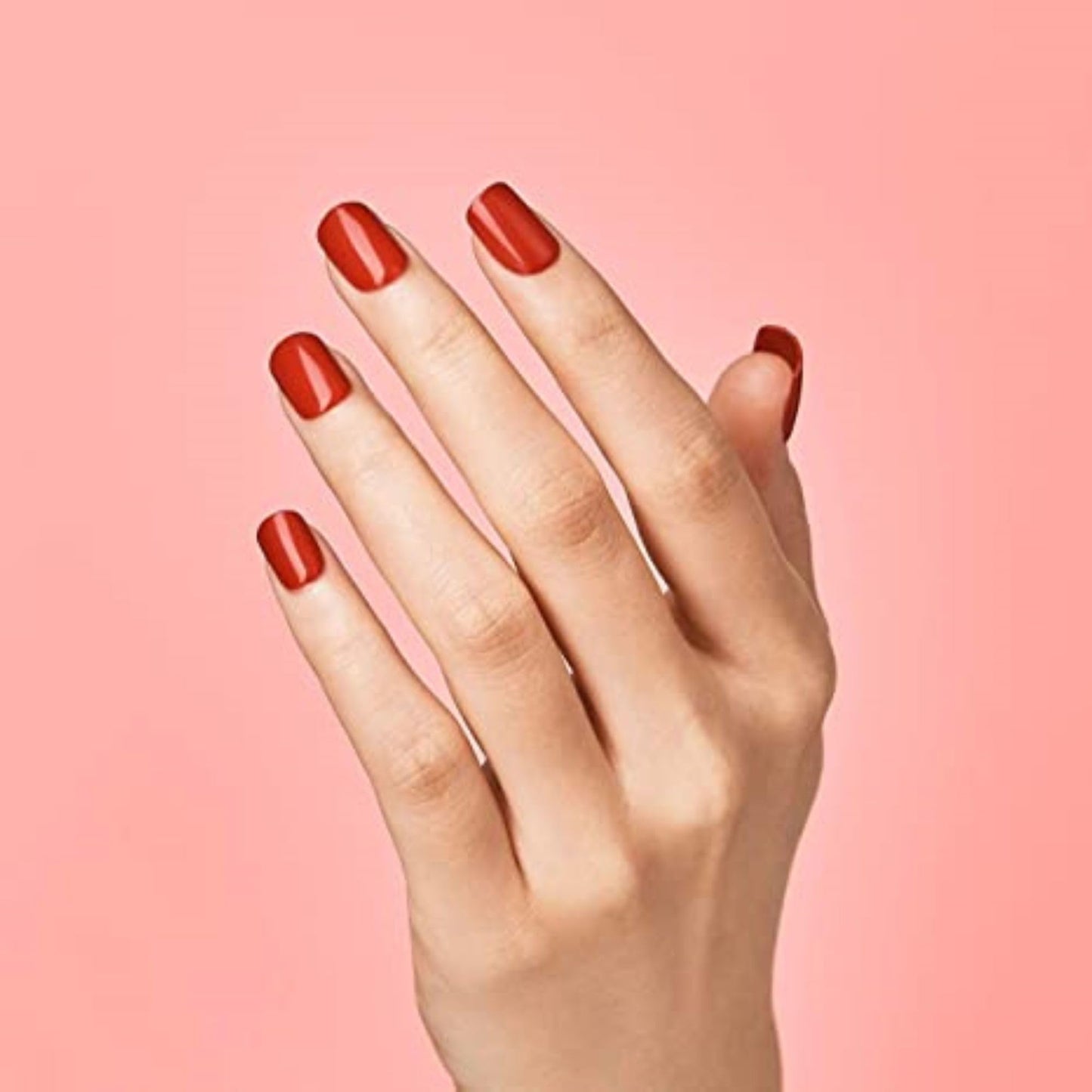 Kiss Impress No Glue Mani Press On Nails Kit, Reddy or Not, 30 Red Peel and Stick Nails, Super Slim Short Squoval, Glossy Gel Finish, PureFit Technology, Includes Prep Pad, Manicure Stick & Mini File