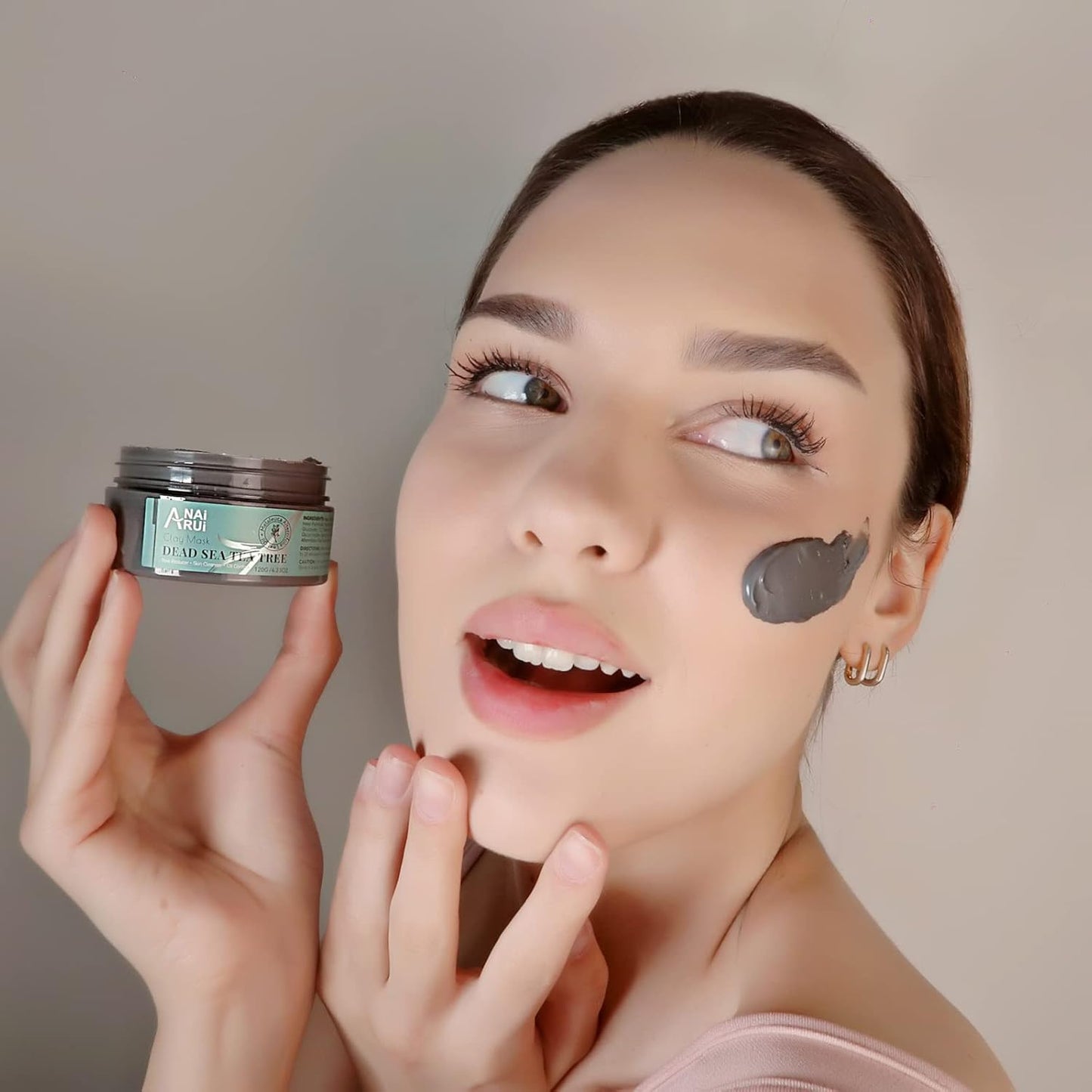 Dead Sea Mud Mask with Tea Tree Oil & Salicylic Acid - Charcoal Pore Cleanser for Acne-Prone Skin | Unisex Detox Face Mask