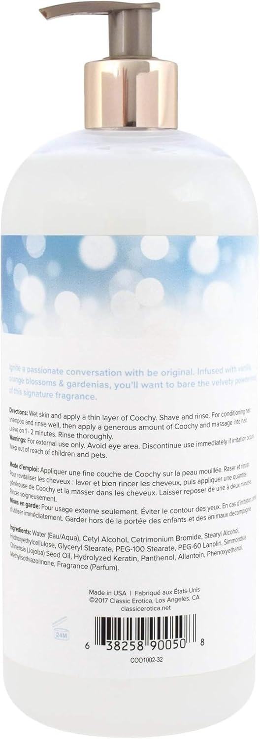 Coochy Intimate Shaving Cream - Moisturizing Shave Conditioner for Sensitive Skin | 32 oz
