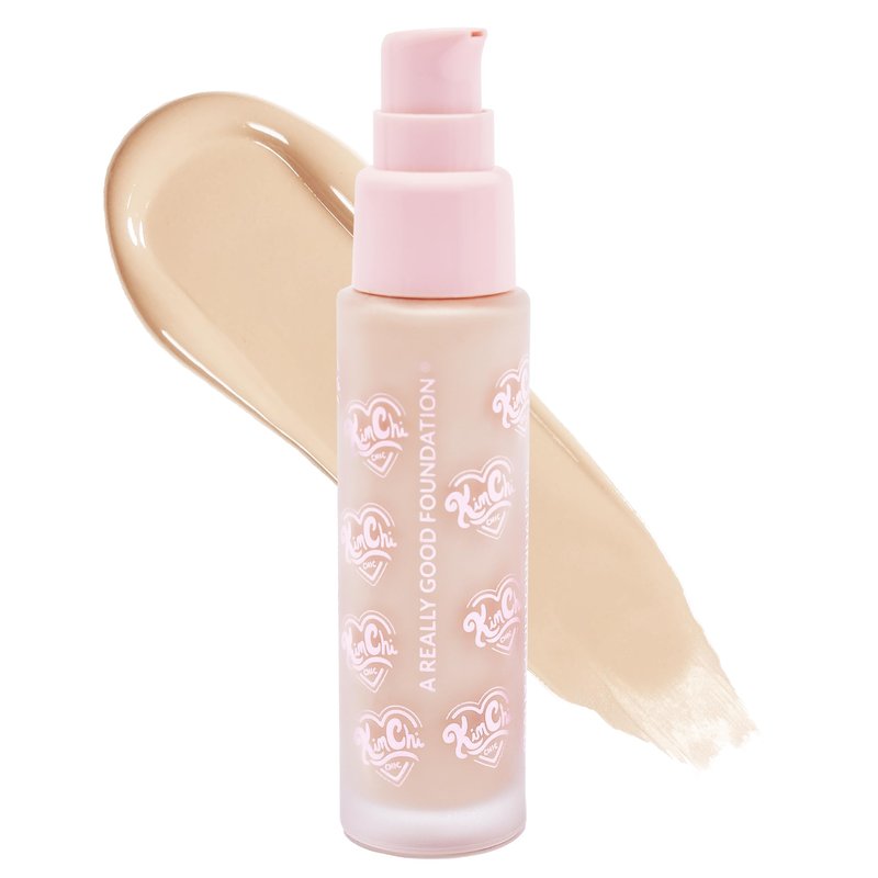 KimChiChic Beauty A Really Good Foundation | Medium to Full Coverage Makeup | Long-Lasting, Lightweight Formula | Vegan & Cruelty-Free, 1.0 fl. oz, 101L Very Fair + Neutral Undertones