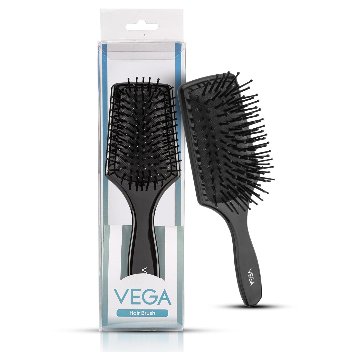 Vega Mini Paddle Brush - Lightweight Detangling Hair Tool for Smooth, Shiny Hair