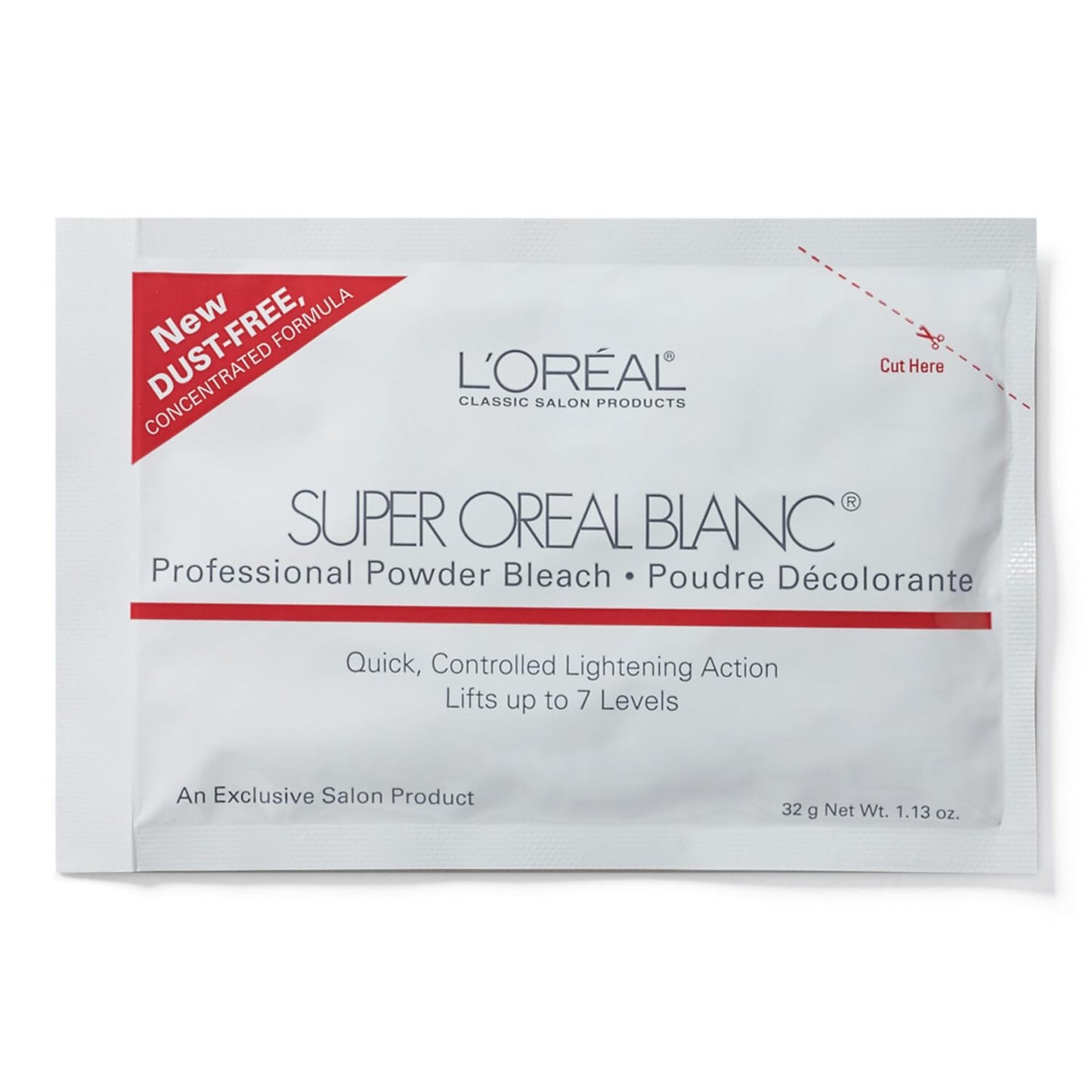 L'Oreal Technique Super Oreal Blanc Hair Lightener - Off-the-Scalp Bleaching Powder, No Drip, Creamy Formula, 1.13 Oz