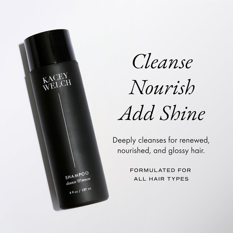 Kacey Welch Cleanse & Renew Shampoo - Deep-Cleansing Baobab Hydration for Soft, Shiny Hair | 8 oz