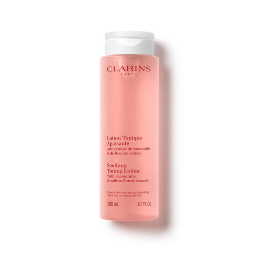 Clarins Soothing Toning Lotion | Soft,Soothed and Comforted Skin After 14 Days* | Cleanses,Tones,Hydrates,Soothes and Balances Skin's Microbiota |Camomile Extract |Very Dry Or Sensitive Skin Types