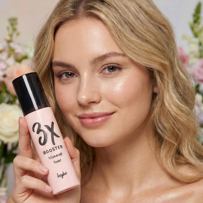 Keybo Official 3X Makeup Keeping Mist 3.4 fl oz (100 ml) Anti-Shine Fix Mist for All-Day Hold, Smudge-Proof & Transfer-Proof Finish