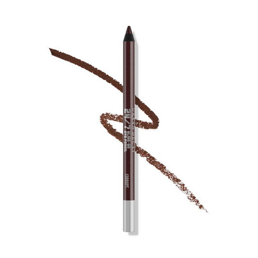 URBAN DECAY 24/7 Glide-On Waterproof Eyeliner Pencil - Smudge-Proof, Long-Lasting, Transfer-Proof, Up to 16HR Wear, Smooth No-Tug Formula, Corrupt (Dark Metallic Red Brown Shimmer) - 0.04 oz