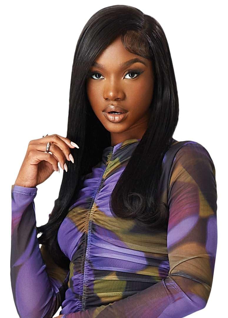 Outre 100% Human Hair Purple Pack Yaki 12" (1 Pack, JET BLACK 1)