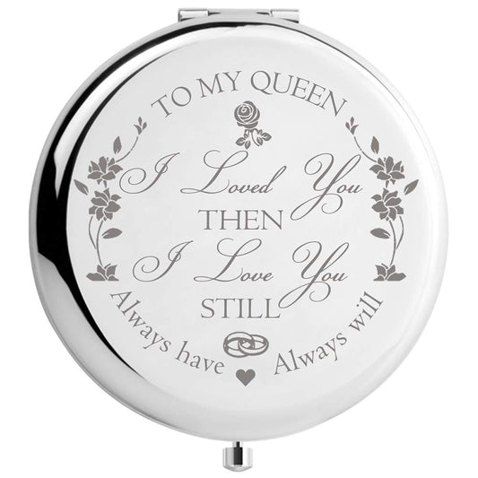 DIDADIC Wife Gifts from Husband Romantic, Women Gift Unique for Anniversary Birthday Valentines Day Christmas, Bride Gifts Engraved for Wedding Day (to My Queen)