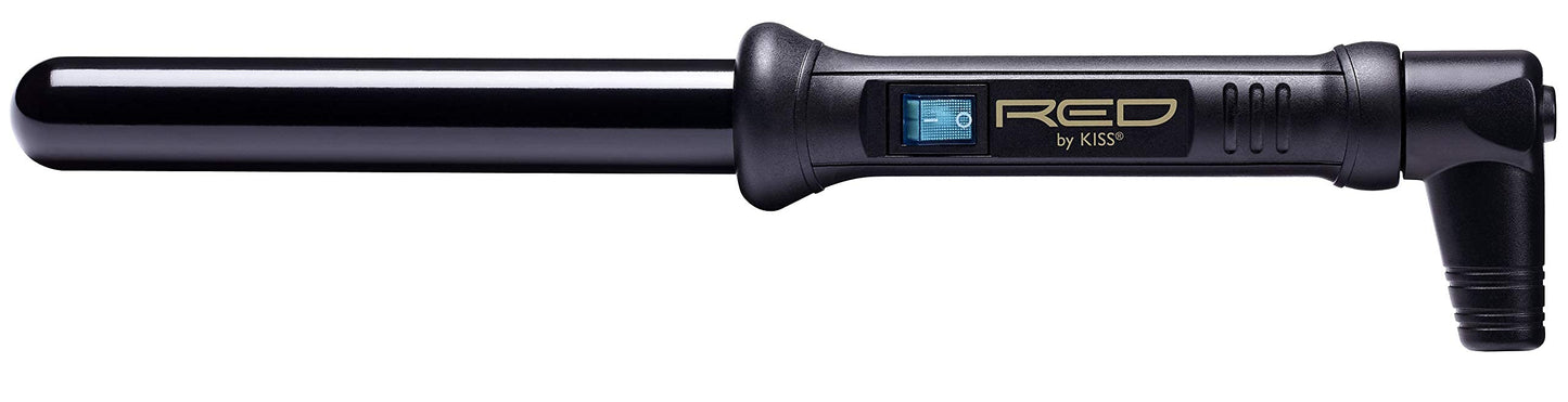 Kiss Products Red Tapered Curling Wand, 1"-1/2", 1.2 Pound