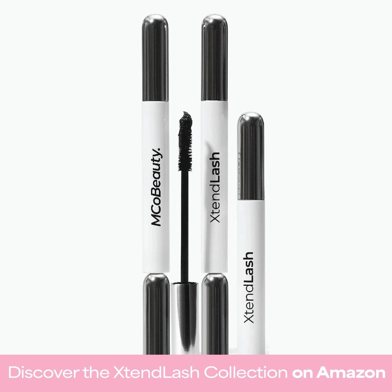 MCoBeauty XtendLash Tubing Mascara - Black - Tubular Lengthening, Volume & Curl - High Definition Lashes - Smudge Proof Water Resistant - Flake Free Glossy Buildable Eye Makeup - Vegan & Cruelty Free