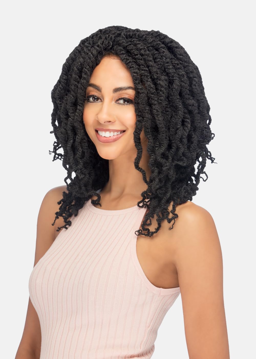 Vivica A Fox Hair Collection | HKBK16-V Human Hair Afro Curl Kinky Bulk Extensions - 1B, 5.8 Ounce