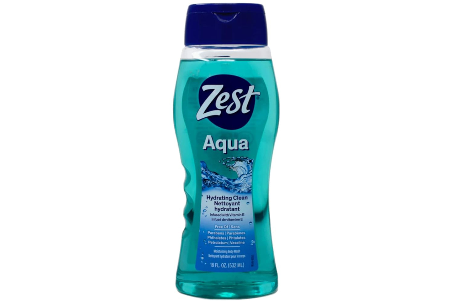 Aqua Body Wash with Vitamin E - Hydrating 18 Ounce | Pack of 3