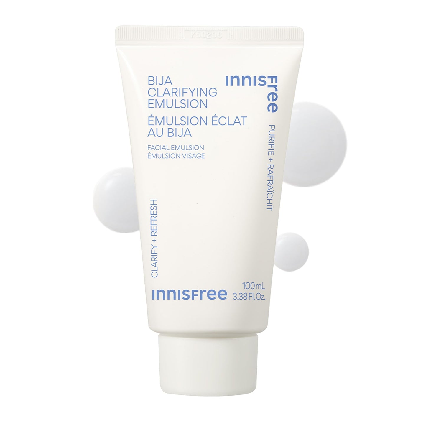 innisfree Bija Clarifying Emulsion with Salicylic Acid and Niacinamide, Korean Skincare Lightweight Face Moisturizer