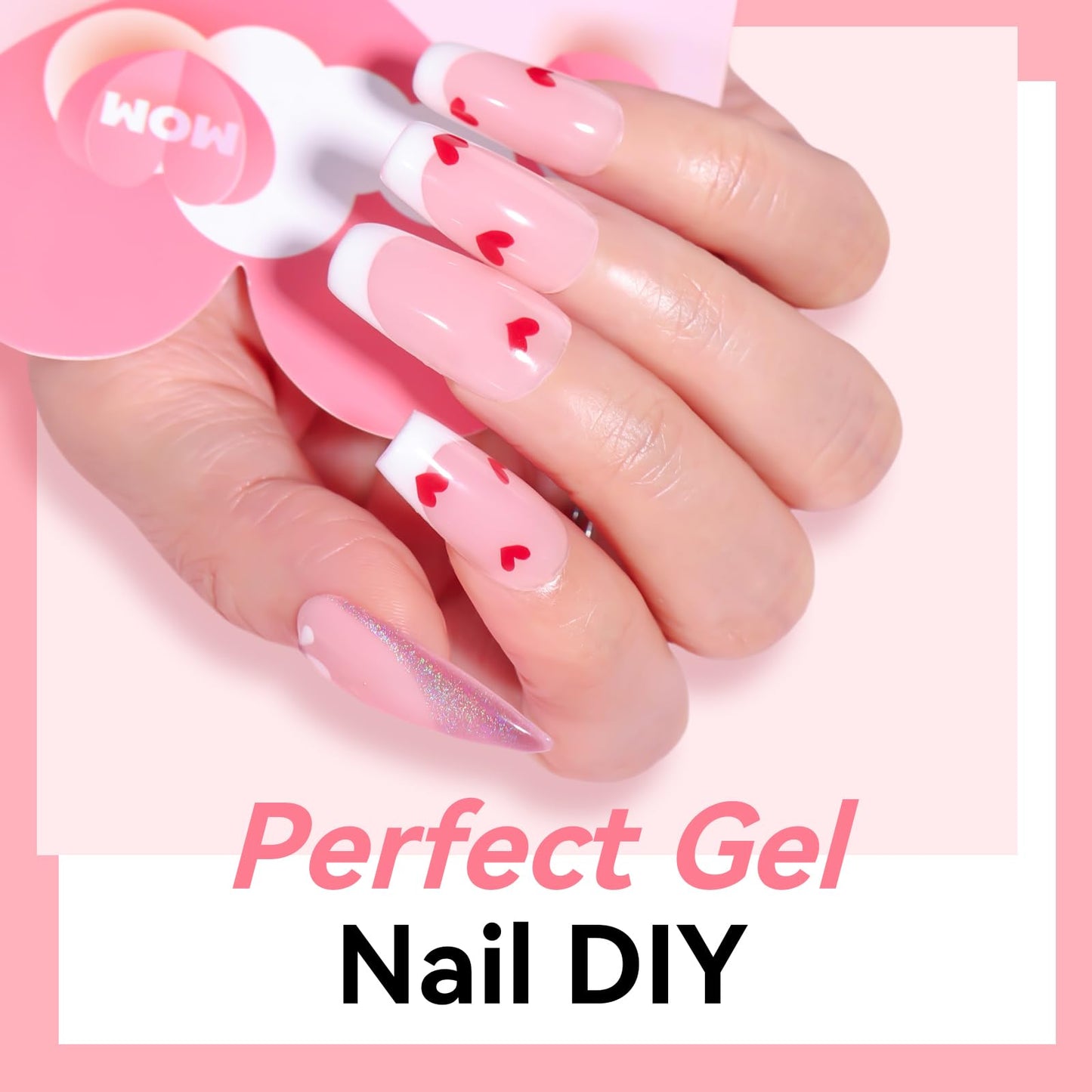 Makartt Poly Nail Gel Natural Pink 50ML: Professional Gel Builder for Nail Extension Nail Strengthener Sculpture Beauty Gift 3D Gels Molder Nail Art Easy DIY at Home Salon
