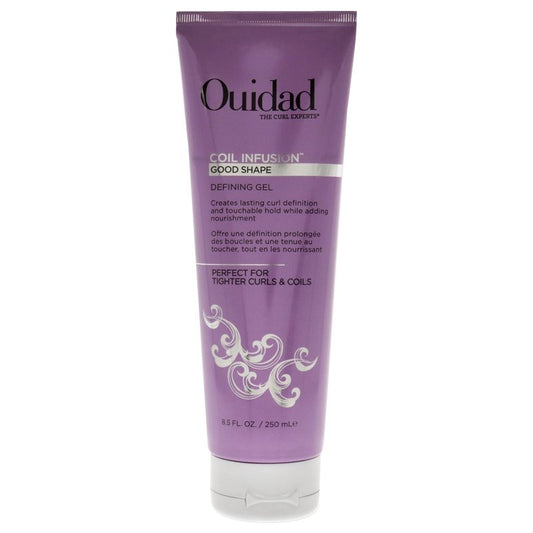 Ouidad Coil Infusion Give a Boost Styling + Shaping Gel Cream for Curly Hair, 8.5 oz - Hydrating Peptide & Black Castor Oil Formula for Defined Coils, Frizz Control, Lightweight Hold, Paraben-Free
