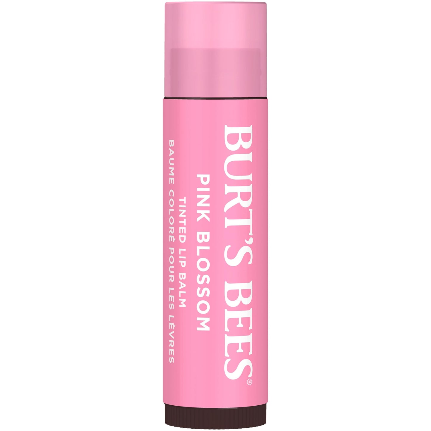 Burt's Bees Lip Tint Balm, Mothers Day Gifts, with Long Lasting 2 in 1 Duo Tinted Balm Formula, Color Infused with Deeply Hydrating Shea Butter for a Natural Buildable Finish, Pink Blossom (2-Pack)