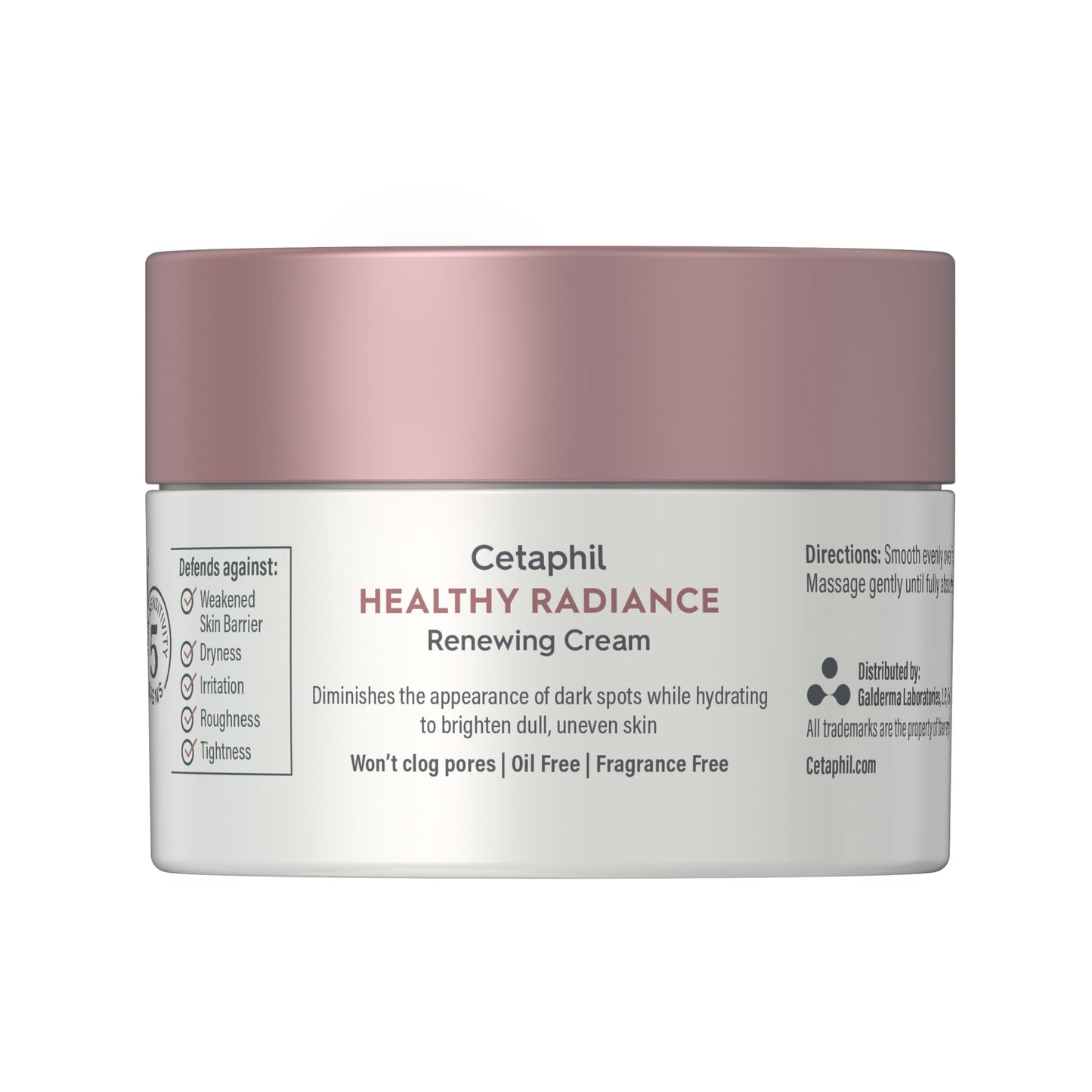 Cetaphil Face Cream, Healthy Radiance Renewing Cream, Visibly Reduces Look of Dark Spots, Brightening Lotion, Designed for Sensitive Skin, Hypoallergenic, Fragrance Free, 1.7oz