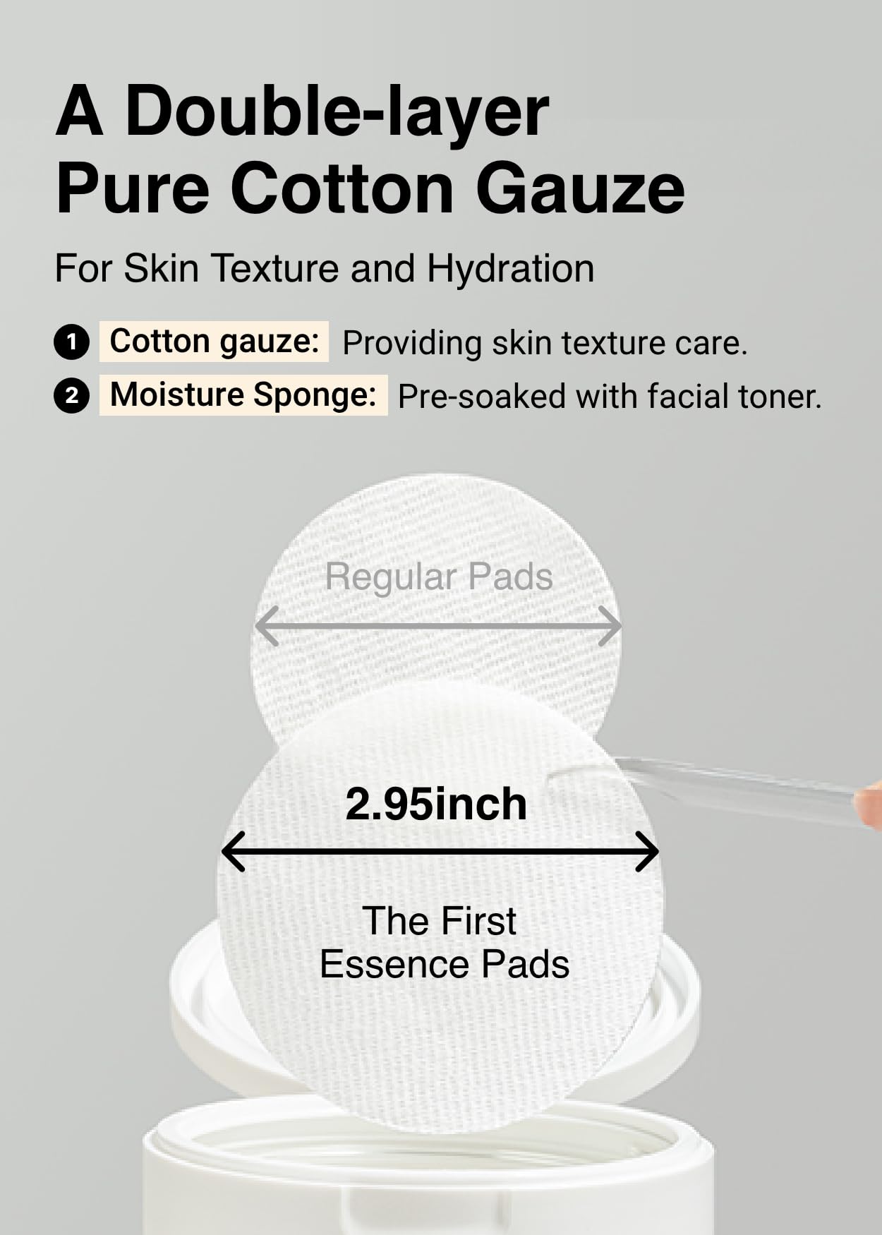 MISSHA Time Revolution The First Essence Toner Pads (75 pads) - Exfoliating Pads Enhanced with AHA, Moisturizing, Larger Size, Advanced Ferment Absorption