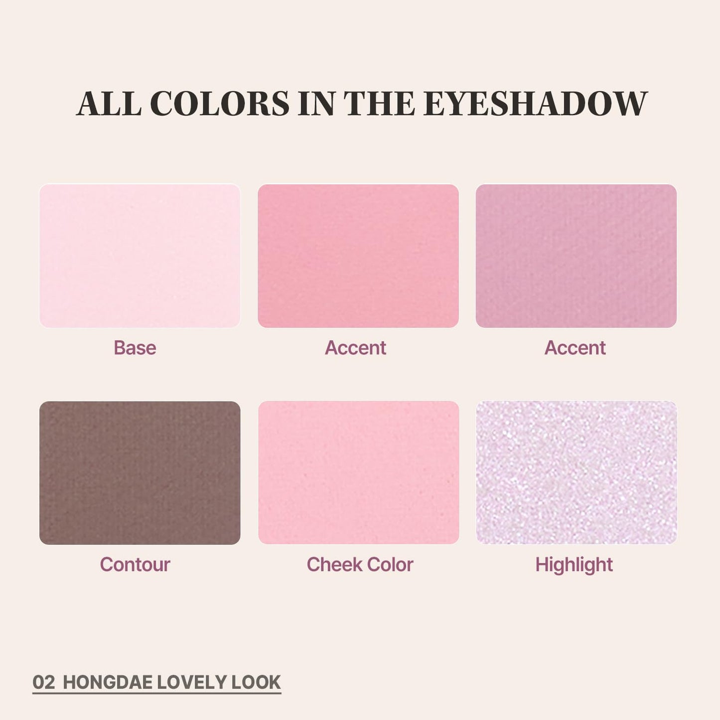 CHOSUNGAH BEAUTY My Magazine Eyeshadow Palette - Cool Pink Purple, 5 Shadows, All-in-One Matte, Shimmer & Glitter Multi-Texture Palette for Chic Daily & Trendy Looks, 0.25oz