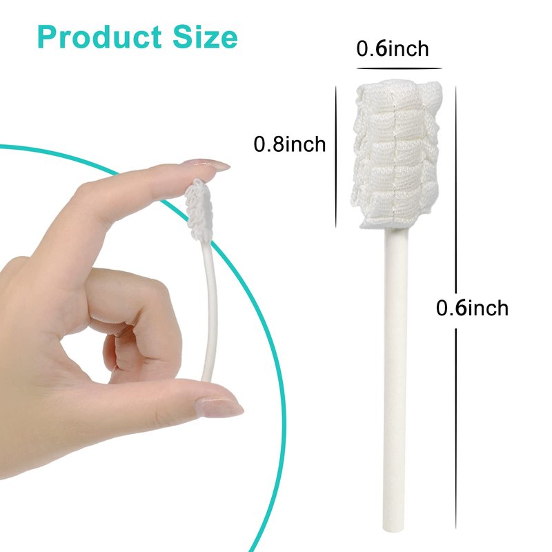 JJOVCE Baby Tongue Cleaner,Disposable Baby Mouth Cleaner, Soft Gauze Toohthbrush Newborn Oral Cleaning Stick Dental Care for 0-36 Month(200)