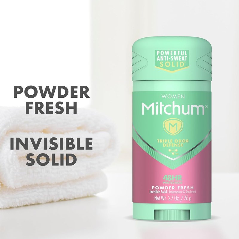 Mitchum Women's Clear Gel Anti-Perspirant Deodorant - Powder Fresh | 3.40 oz (Pack of 3)