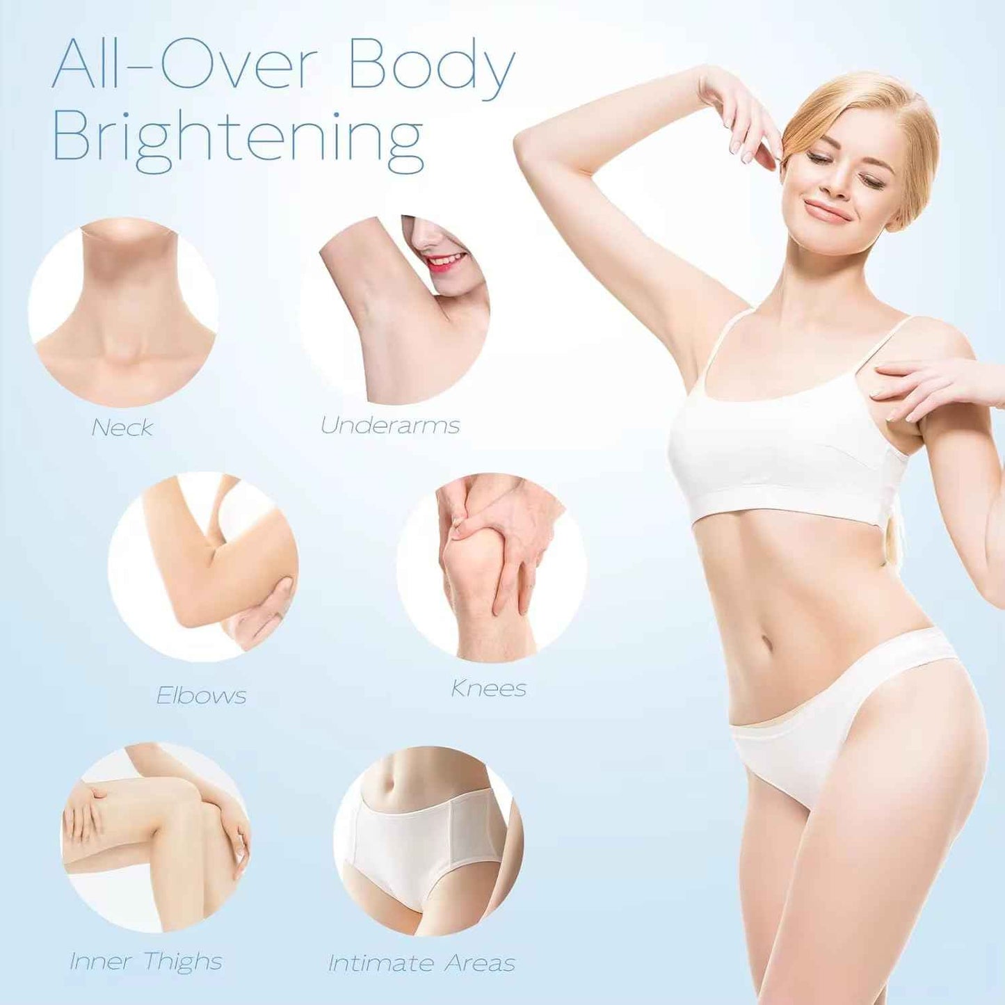 Skin Bleaching Cream for Intimate Areas – Vitamin C Dark Spot Remover for Underarms, Knees, Elbows & Bikini Line