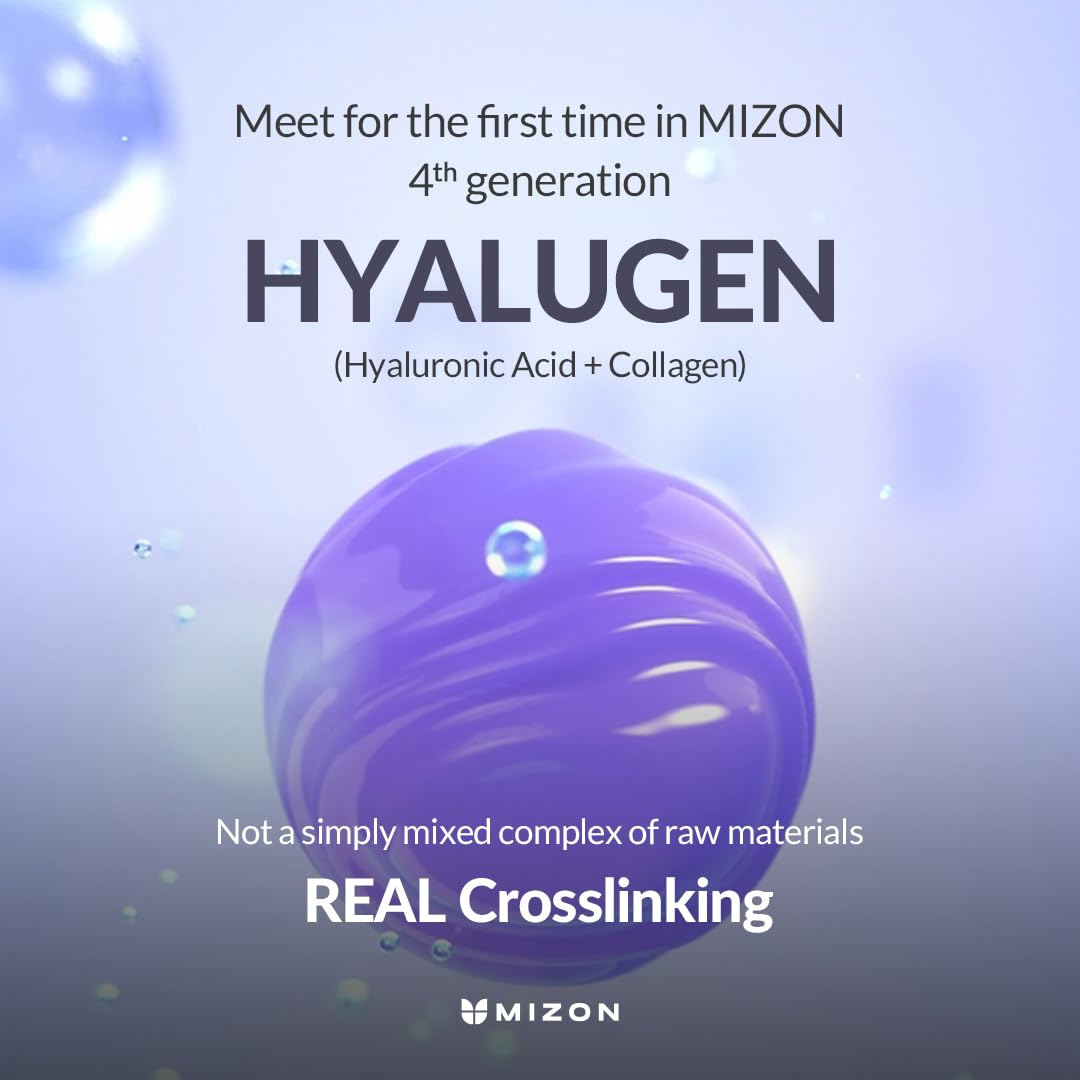 MIZON Hyalugen Water Toner for Deep Hydration and Better Skin Texture with Marine Collagen and Hyaluronic Acid Total Care Korean Skincare(4.39 oz)