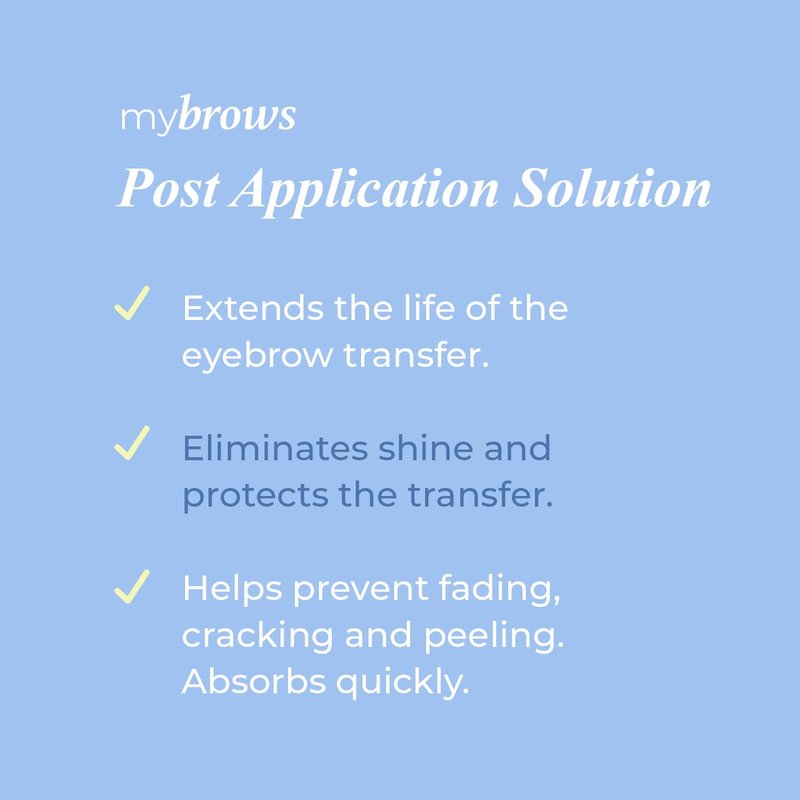 Godefroy Mybrows Post Application Solution To Extend the Life and Remove Shine for Temporary Tattoos, Eyebrow Transfers, & Brow Stamps, .27 Oz