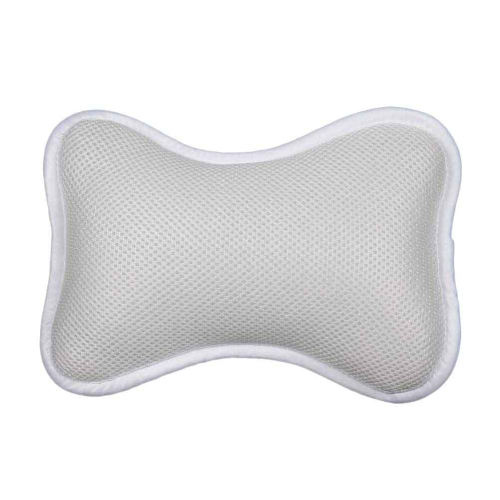 Artibetter Bath Neck Rest Non-Slip Bath Pillow with Suction Cups Support Neck and Shoulders for Bathtub Bathing Pillow