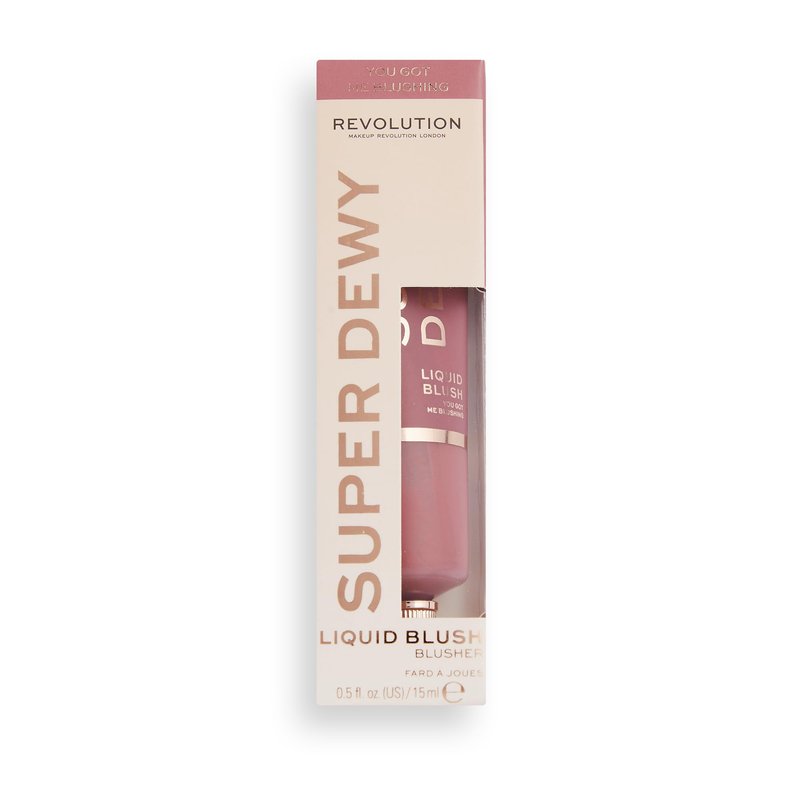 Revolution, Superdewy Liquid Blush, Richly Pigmented & Buildable, Blendable Formula, You Got Me Blushing, 0.5 fl oz