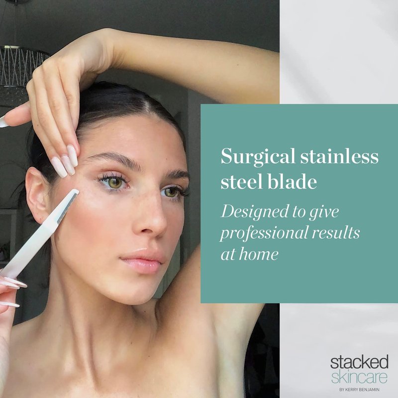 Dermaplaning Replacement Blades - 3 Pack Face Razor Refills for Women | Exfoliating Tool for Peach Fuzz Removal