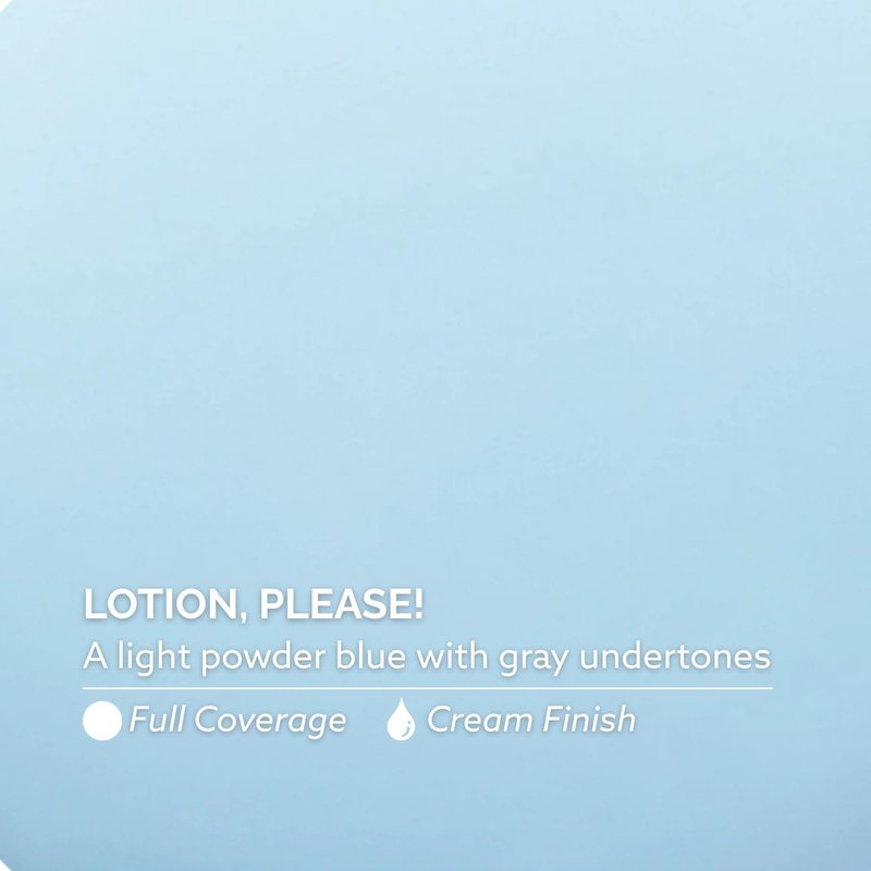 Dazzle Dry Mini Kit 4 Step System - Lotion, Please!, a light powder blue with gray undertones. Full coverage cream. (5 Piece Kit / 5 Manicures)