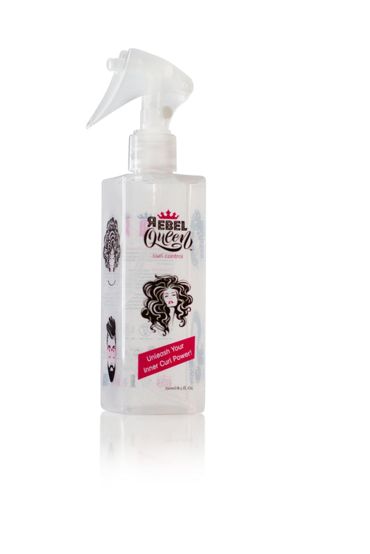 Rebel Queen Curl Control Spray - The Best Lightweight All-in-One Curly Hair Mist for Frizz Control, Hydration, Definition, and UV Protection