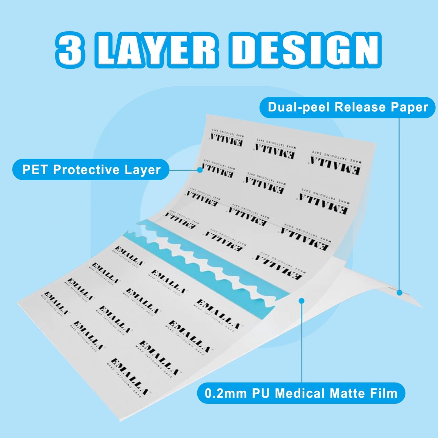 Tattoo Aftercare Bandage, 4in x 11yard Second Skin Tattoo Cover Waterproof Tattooing Cover Up Patch Transparent Tattoos Healing and Protection Film Recovery Derm Shield