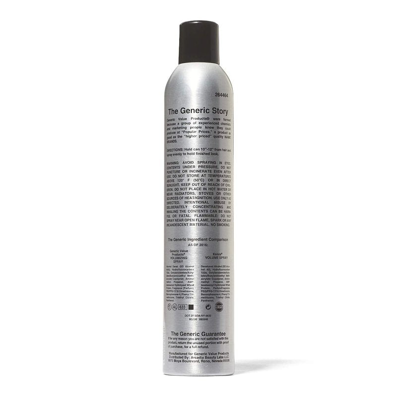 Volumizing Hair Spray - Strong Hold & Humidity Resistant | Fast-Drying 14 Oz